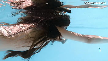 Preview 4 of Animal Dogs Vs Mom - Supper hot skinny Hungarian babe Lana swimming
