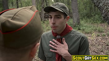 Preview 1 of Indian Aunti Hotmozacm - Scout boy Noah White loses his virginity,  to Mike Edge who clung onto a tree branch and waited for the magical moment when that virgin cock sliced into him!