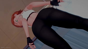 Preview 1 of Classic Vido S Son Fuk Mather - a Gwen le encanta hacer ejercicio a escondidas,  quiere probar una gran polla (versi&oacute_n adulta)