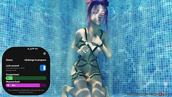 Preview 3 of Asiab Wife Bbc - Underwater Orgasm Futa Version by Redvoidcgi (futanari student jerking her dick on extreme masturbation)