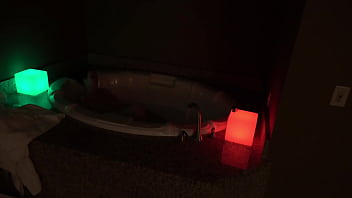 Preview 1 of La9hab Srar - flashing lights jacuzzi magic starring Erica Jane