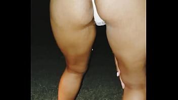 Preview 1 of Adison 1 - Strip Tease Outside in Public