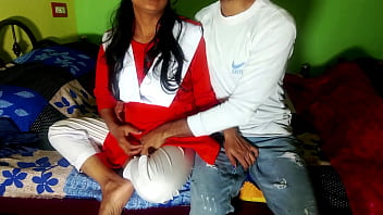Preview 1 of Sxxe Open - School girl Hardcore Doggy fucking with boyfriend in home best hindi voice