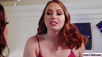 Preview 1 of Moms Lick Tiens Com - Busty stepmom rims redhead stepdaughter