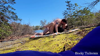 Preview 3 of Sex Porn Full Move - Wife passionately fucked and creampied on public nature trail - Becky Tailorxxx