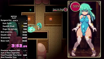 Preview 2 of Big Coming - Mage Kanade&#039_s Futanari Dungeon Quest any% in 17:32.12