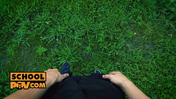 Preview 1 of Mom Her Stepson Father - POV - Cute teen Zazie Skymm enjoying anal for the first time