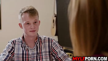 Preview 2 of Chubby Horny Webcam Teen - Busty Latina MILF Juliett Russo i sbusy cooking in the kitchen when suddenly she got so horny and startfucking with stepson Jimmy Michaels.