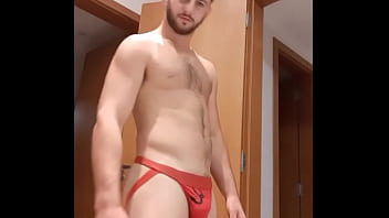 Preview 1 of Mia Khalifa Hot With Johnny Sins - Hot hairy str8 hunk wearing jockstrap -dirty talk - ass worship POV