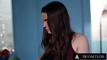 Preview 1 of Mother Boobs Sucking - TRANSFIXED - Gorgeous Trans Barmaid Jenna Creed Hooks Up With Her Old Friend&#039_s Hot Stepdad