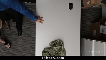 Preview 1 of Bondage Hd Sex Wank - Shoplifting Ten Caught in A Lie and Now She Has to Obey the Officer - Lifterx