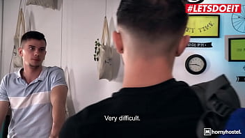 Preview 2 of Hindi Sexy Moti Bur - LETSDOEIT - (Arteya,  Tommy Cabrio) - Big Ass Russian Teen Sucks Hostel Receptionist Off In Front Of Her BF