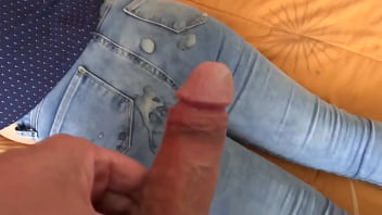 Preview 4 of Lonna Alhasan - After fucking,  I pull up my jeans to receive big cumshots in my ass