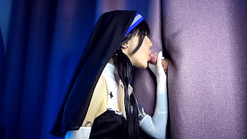 Preview 1 of Celia Xxx - Nun Tamaki Kotatsu got a dick in confession,  Fire Force - Sunako Kirishiki