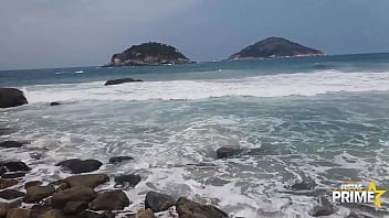 Preview 1 of Harry S Morgan Petra Laura Sauna - Gangbang com Magrinha gostosa fazendo a felicidade de pirocudos em Praia no Rio de Janeiro
