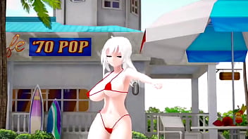 Preview 2 of Juliana Fucks - MMD R18 HAKU Sexy big boobs