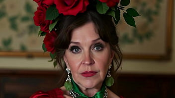 Preview 1 of Little Girls Studen Get Fucked - Granny Queen of Hearts: Dildo Fucking,  Rose Loving Royal Slut