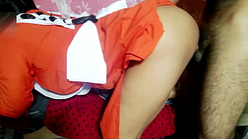 Preview 4 of Wild Orgy Amateur - Teacher fucked student for bringing mobile in class real hot desi girl doggy sex