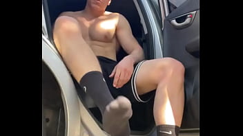Preview 1 of Masage Olde Sex - After my workout,  what is the time? of you taking my sock