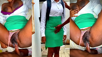 Preview 4 of Porno Ullspars - ⭐ 18y student in uniform visited boyfriend with hairy pussy during class hours( Full video on Xred)