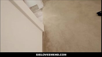 Preview 1 of Pussy Leak Juice - Petite Blonde Teen Stepsister Stuck In Tub Fucked By Stepbrother POV