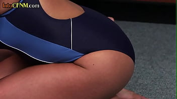 Preview 3 of Ratchet Steele Taboo - Swimsuit CFNM dominas suck cock in locker room group session
