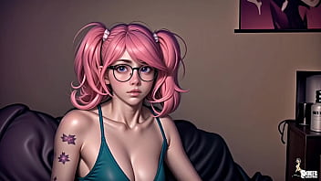 Preview 2 of Xxx Sexy Cuth - Nerdy girl gets possesed by a demon and fucks bitches