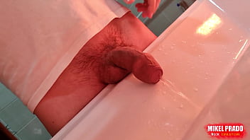 Preview 2 of Dating Old Part 2 Porno - Young guy pissing in the washbasin