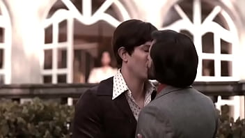 Preview 3 of Sex In Hostel Long Video - Christian Chaves and Emilio Cuaik Gay Kiss from TV show La Casa De Las Flores | gaylavida.com