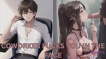 Preview 1 of Japanxxxtube - Coworker bends you over his desk and fucks you | M4F | erotic porn audio | rough sex | trying to be quiet | koy573