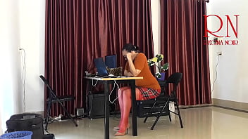 Preview 1 of Xxxx Teluge Hd - Monday in the office. Employee without panties. Tease,  lick pussy,  suck dick in the office. Naughty office. c11
