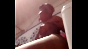 Preview 3 of Hou9 - ebony loves to play with sex toy on a  washing machine
