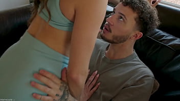 Preview 1 of Grosse Femme Arab - PenthouseGold.com - Fitness Chick Katie Kush Sucks Big Cock Before Enjoying A Pussy Workout