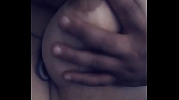 Preview 2 of Very Old Saggy Pendulous Tits - Kinky model sucks her own big tits