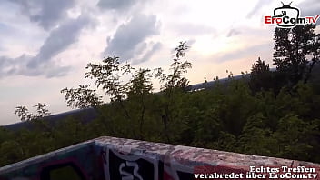 Preview 4 of Capri Cavanni Video - Schlanke deutsche blonde Milf online abgeschleppt f&uuml_r outdoor Sex