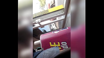 Preview 3 of Shy Girl In Metro - upskirt mano limpia a madura en oaxaca