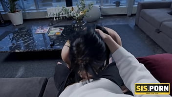 Preview 3 of Real Mother And Son Fucking L4 - SIS.PORN. Man helps the small-tittied stepsister satisfy sexual needs