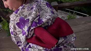 Preview 4 of Slow Motion Romance Romantic Sex - Japanese woman in a kimono  Runa Hagawa had passionate sex with her lover uncensored.