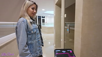 Preview 1 of Mom And Son Sexxi Video - Romantic walk with remote controled vibrator in my pussy
