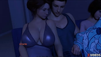 Preview 2 of Mom Bbw Japanese And Little Boy - HEART PROBLEMS &bull_ EP. 53 &bull_ AMAZING TITJOB FROM MY STEPAUNT