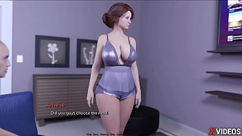 Preview 1 of Mom Bbw Japanese And Little Boy - HEART PROBLEMS &bull_ EP. 53 &bull_ AMAZING TITJOB FROM MY STEPAUNT