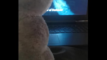 Preview 1 of Step Bro Admires - Fucking My furry toy while watching furry porn