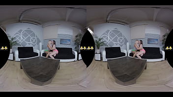 Preview 2 of Anna Bell Pe - VR Pissing Lesbians Get Naked And Wet