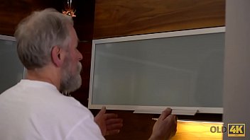 Preview 1 of Silla Sexual - OLD4K. Mesmerizing petite model Jenny Smart fucked by old man