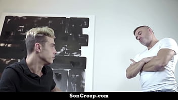 Preview 1 of Masage Xxx - Stepfather Catches His Stepson&#039_s Profile on A Dating Website - Soncreep