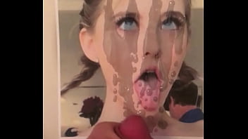 Preview 4 of Lesboun - Blowing a monster facial tribute all over slutty pornstar Melody Marks
