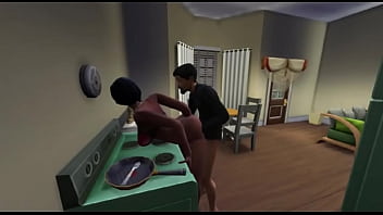 Preview 1 of Adas Shancez - SaluAunty Clunches In Her Round Fat Ass