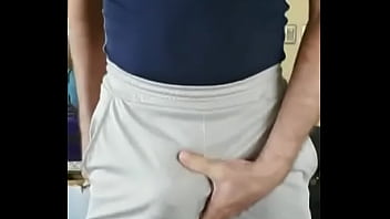 Preview 4 of Srilankan Sexy Fucking - Pervy PapiFachero loves to play with his balls,  stretching them,  strapping them up,  this feels great to him,  and bulges d ...