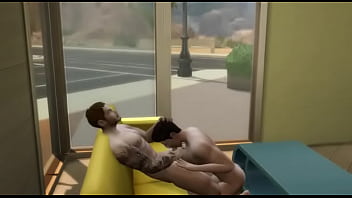 Preview 4 of Peculiar Chap Sauce For Playgirl - Sims having sex on the couch