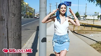 Preview 2 of Sexy School Girls Teacher - Get Inside Your Hot Stepsister&#039_s Pant Challenge- Jewelz Blu